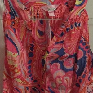 Lilly Pulitzer Tops - Lilly Pulitzer Silk sleeveless Essie Top Lilly Pulitzer Tops - Lilly Pulitzer Silk sleeveless Essie Top